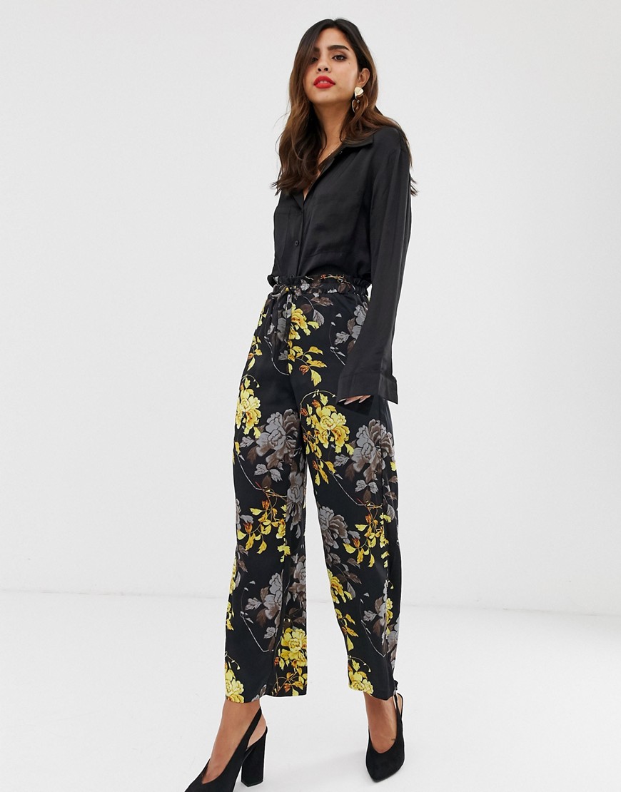 Vila floral suit trousers