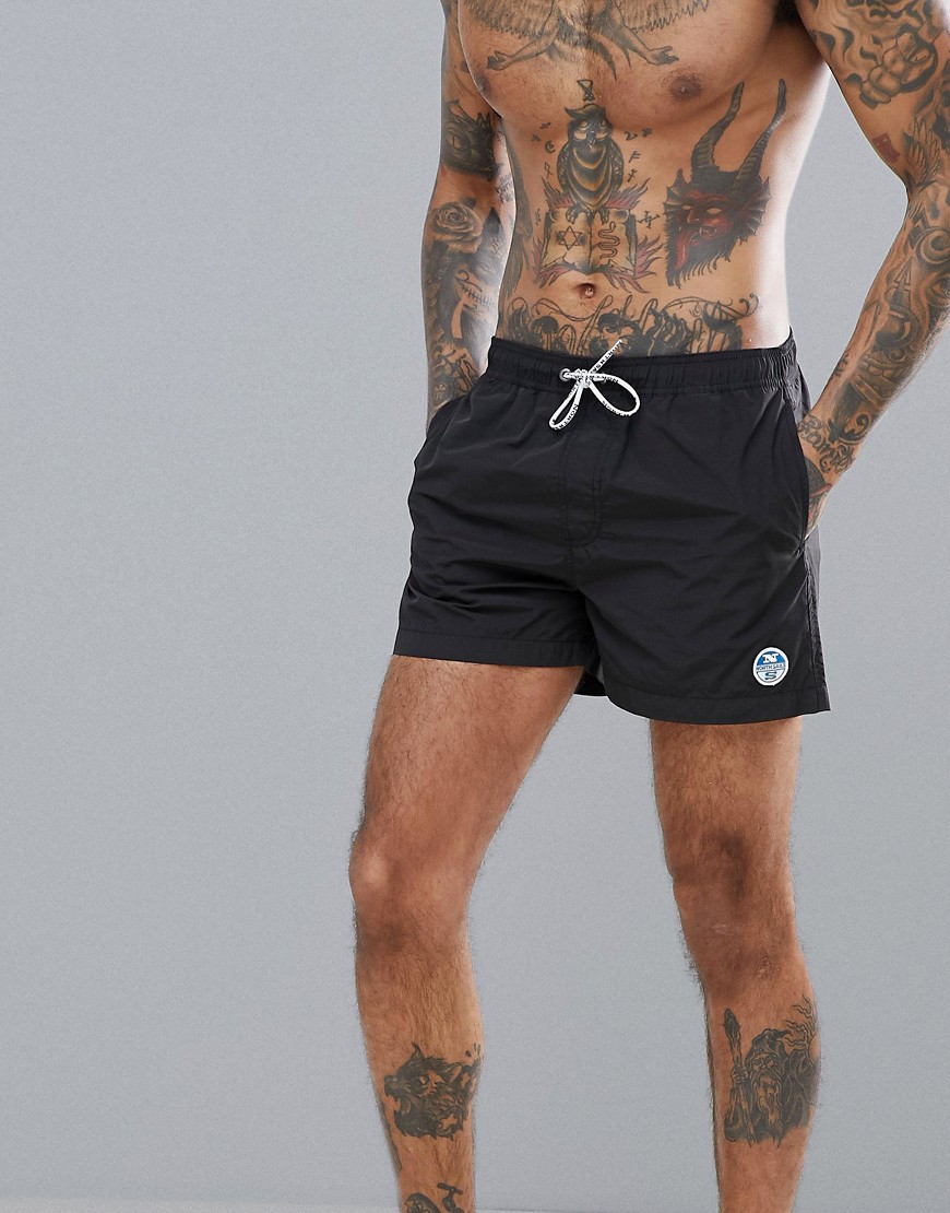 North Sails Volley Swim Short With Logo In Black