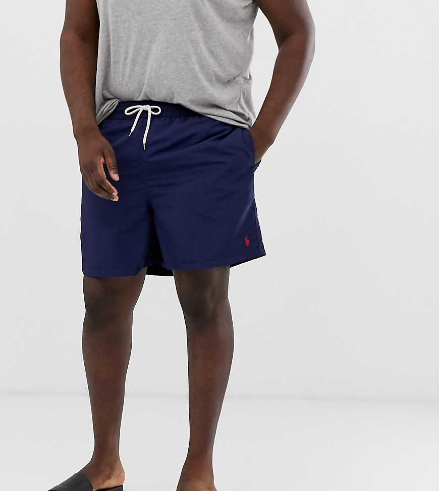 Polo Ralph Lauren Big & Tall Traveler player logo swim shorts in navy