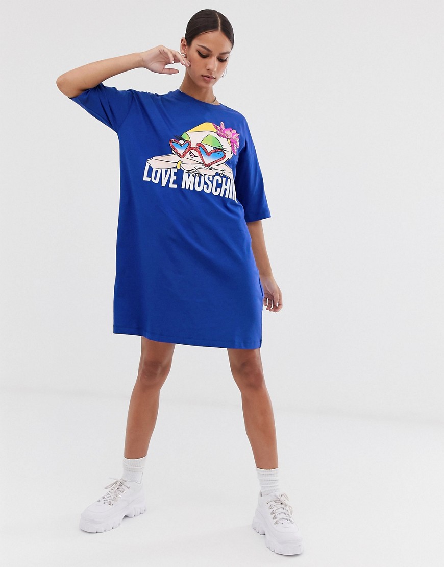 Love Moschino Sequin Girl t-shirt dress