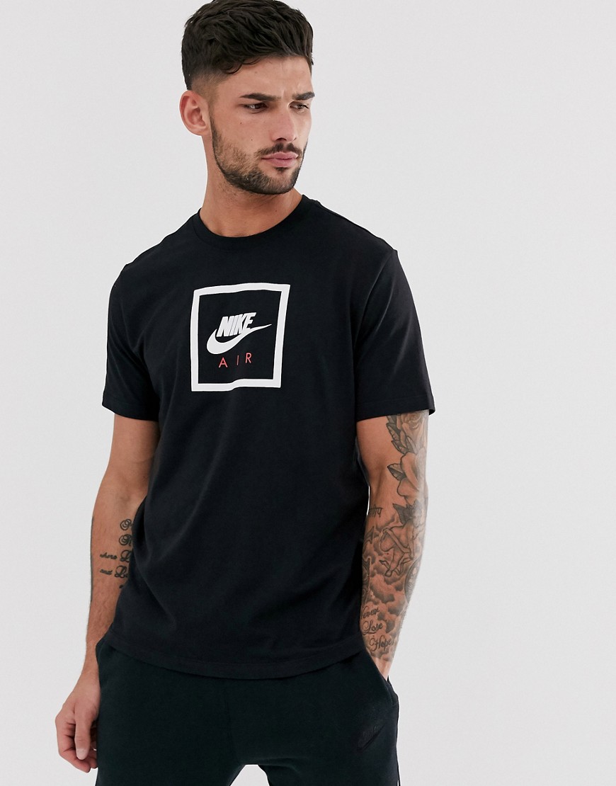 Nike Air logo t-shirt in black