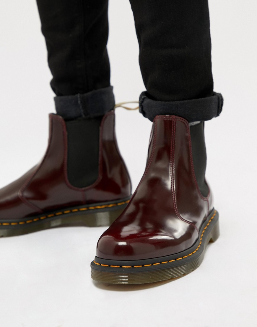 DR. MARTENS' VEGAN 2976 CHELSEA BOOTS IN RED - RED,21802600