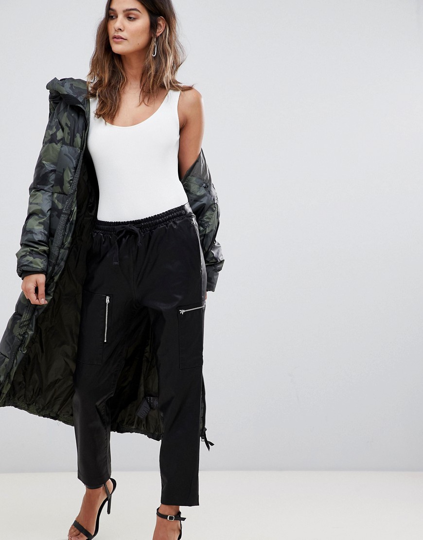 G-Star Powel leather look jogger