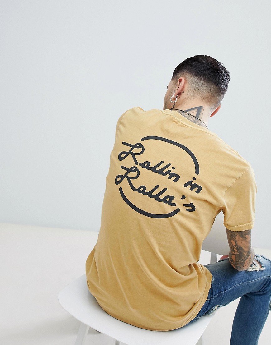 Rollas Logo T-Shirt With Back Print