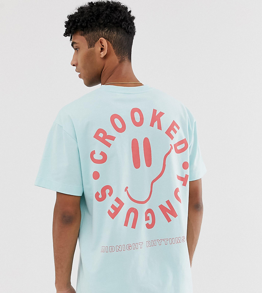 Crooked Tongues oversized t-shirt with face print