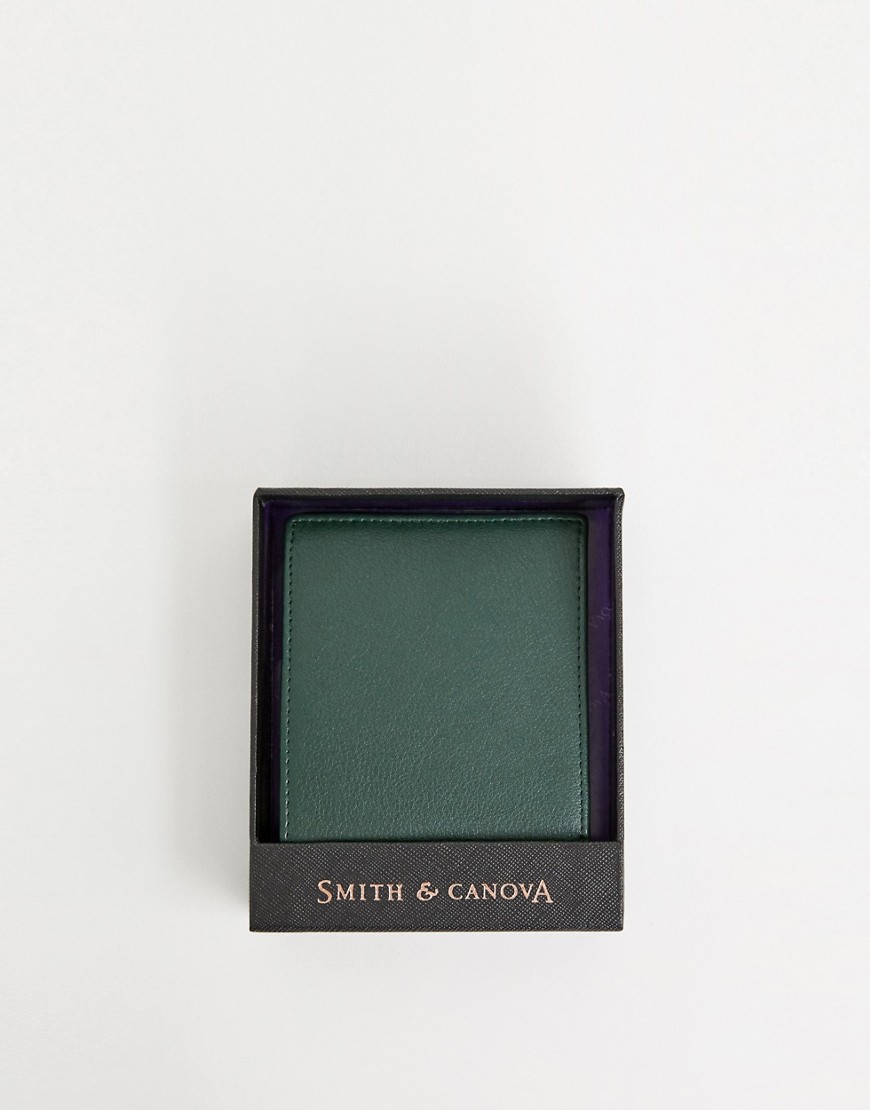 Smith & Canova leather wallet in green