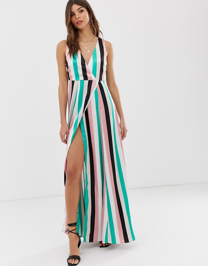 Vila stripe maxi dress