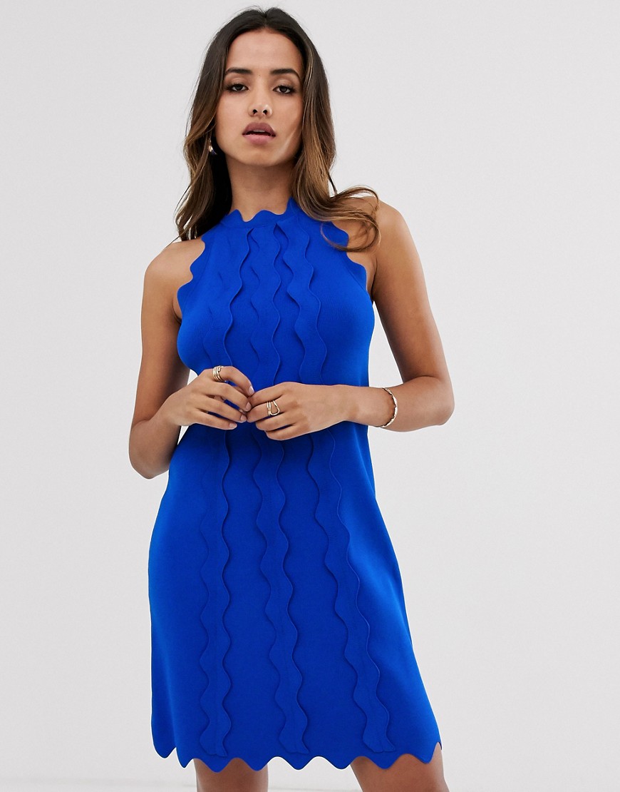 ted baker electric blue dress