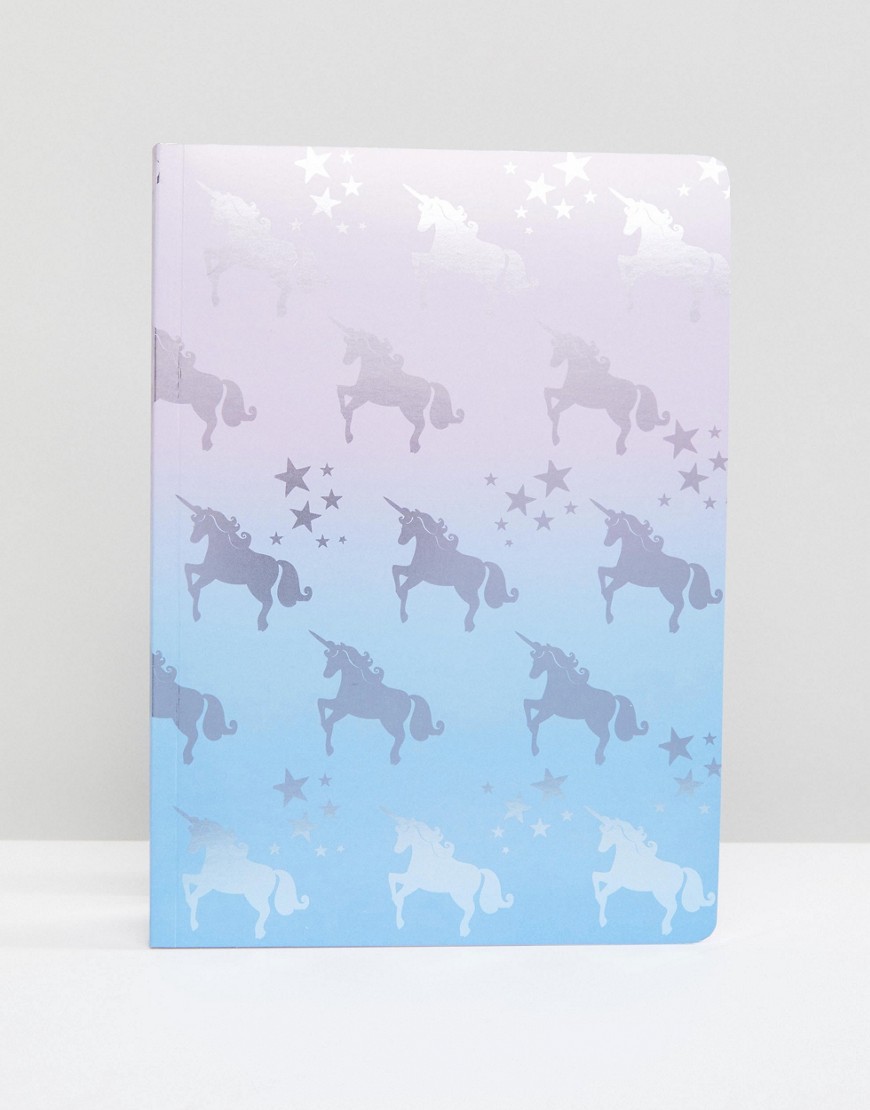 New Look Unicorn Notebook - Pink