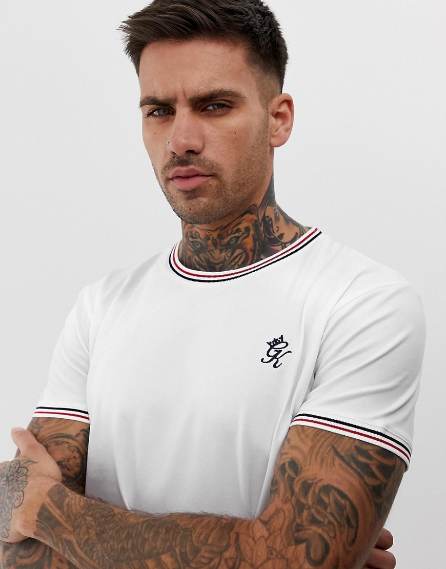 Gym King muscle ringer t-shirt in white