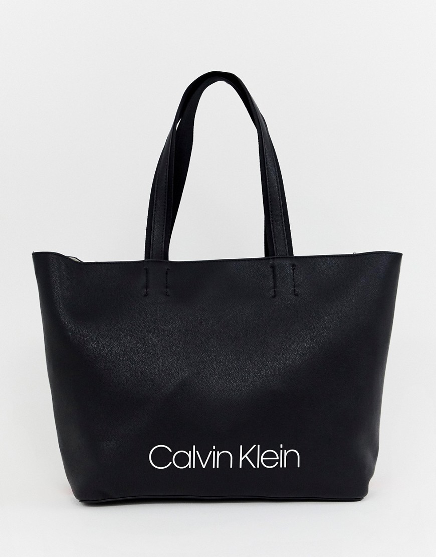 Calvin Klein logo shopper