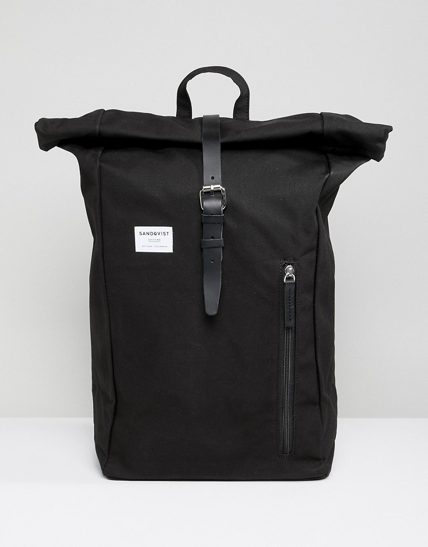 Sandqvist Dante rolltop backpack in black