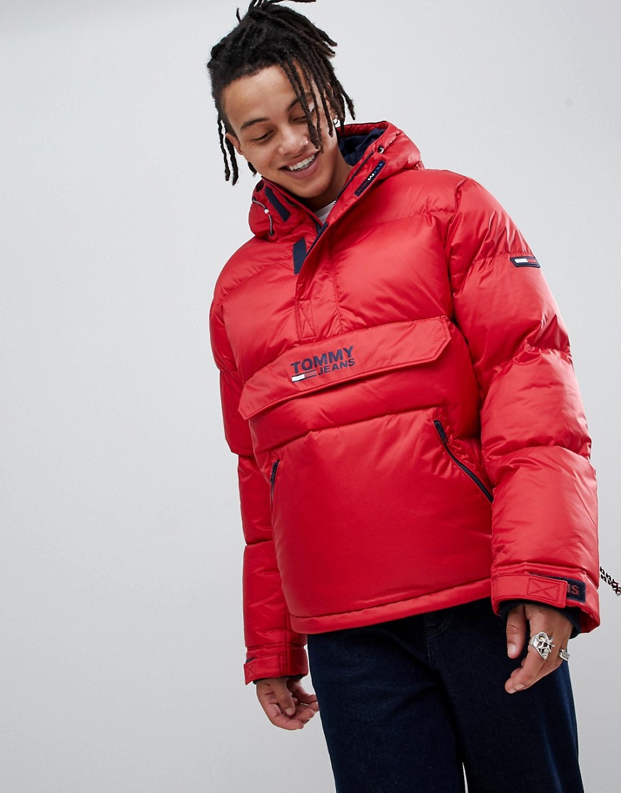 Tommy Jeans Hooded Down Overhead Puffer 