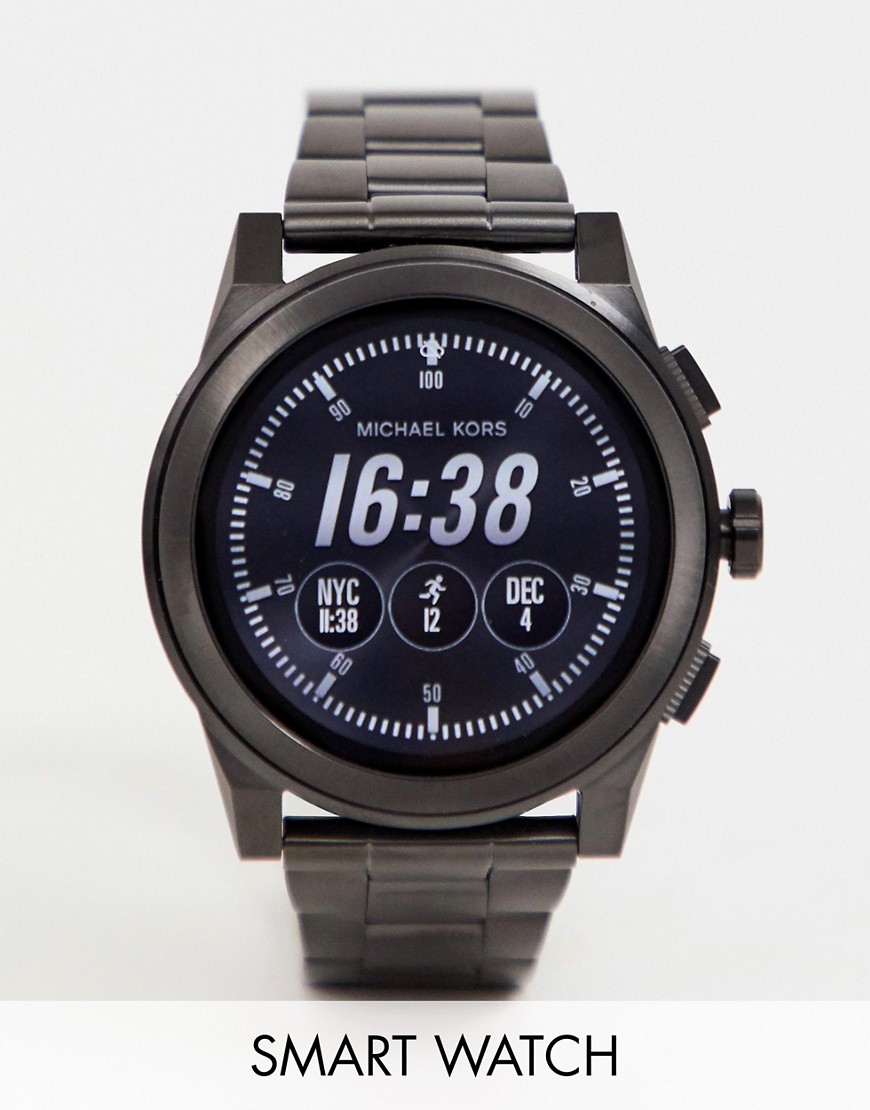 Michael Kors MKT5029 mens smart watch with black dial