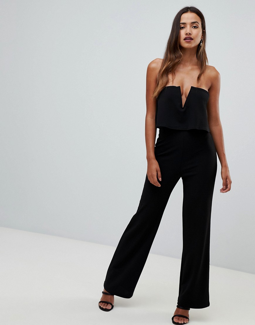 Girl In Mind bandeau double layer jumpsuit