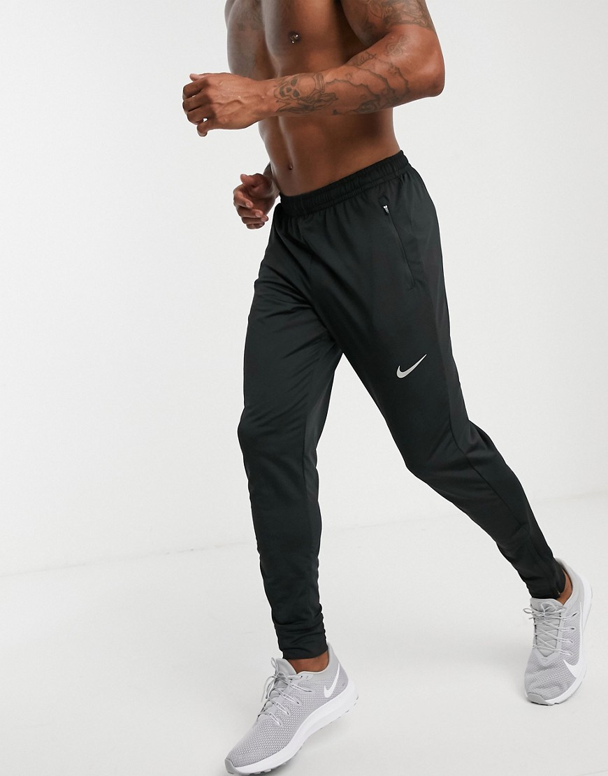 Nike Running essential knit joggers in black