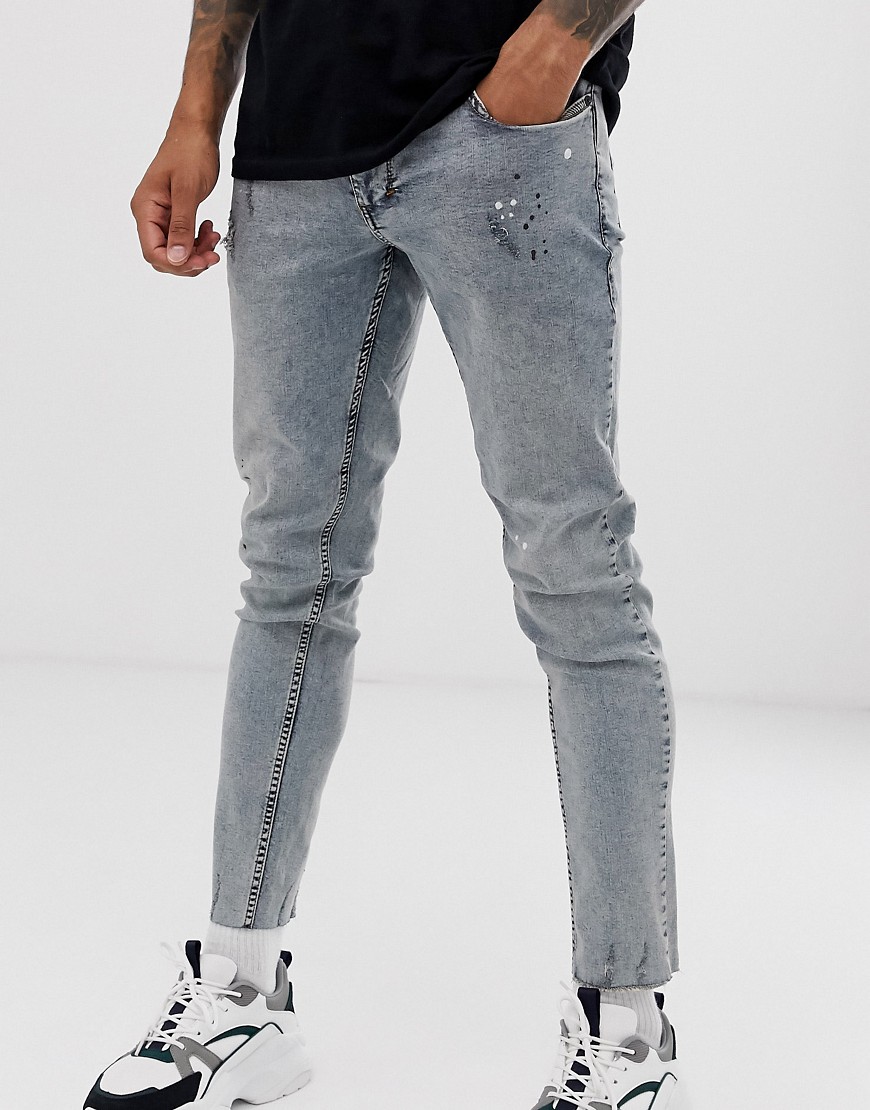 Religion cropped Skinny fit jeans