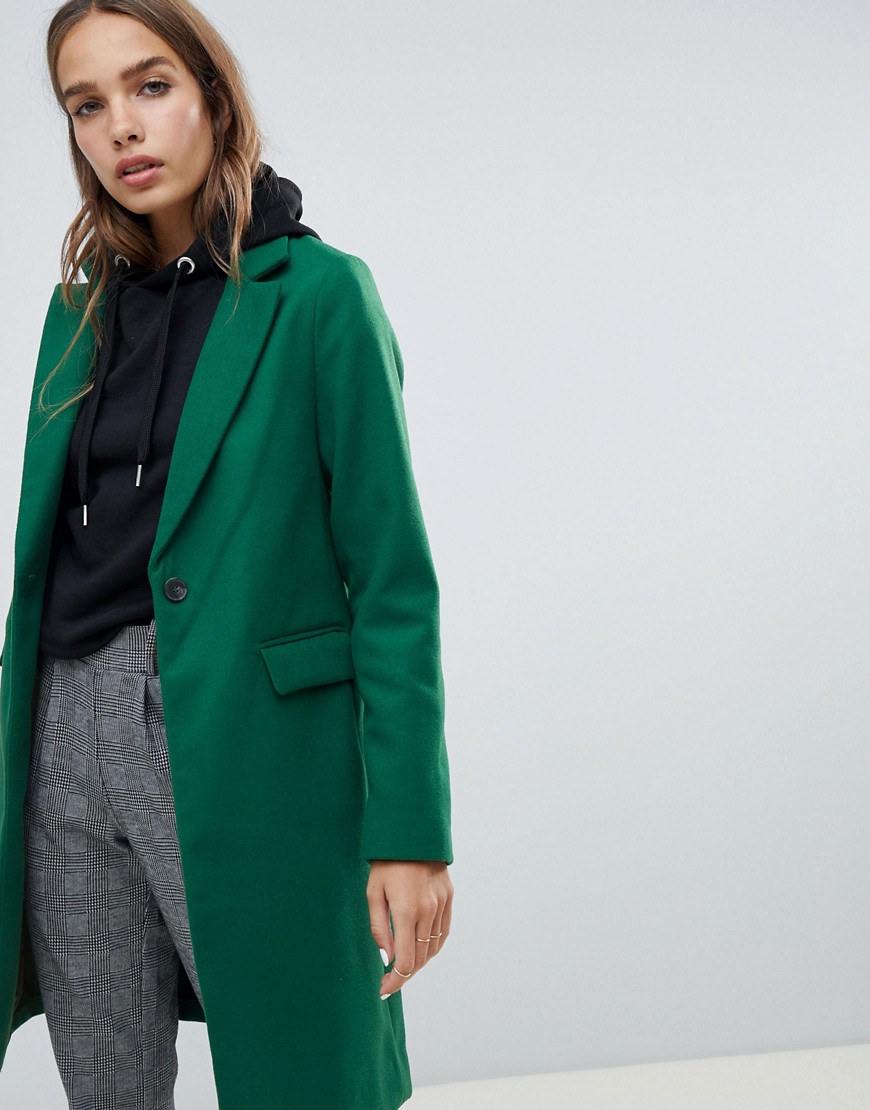 New Look tailored coat in green