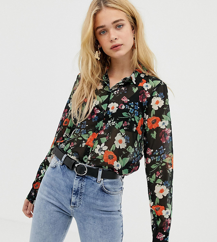 Vero Moda sheer floral shirt