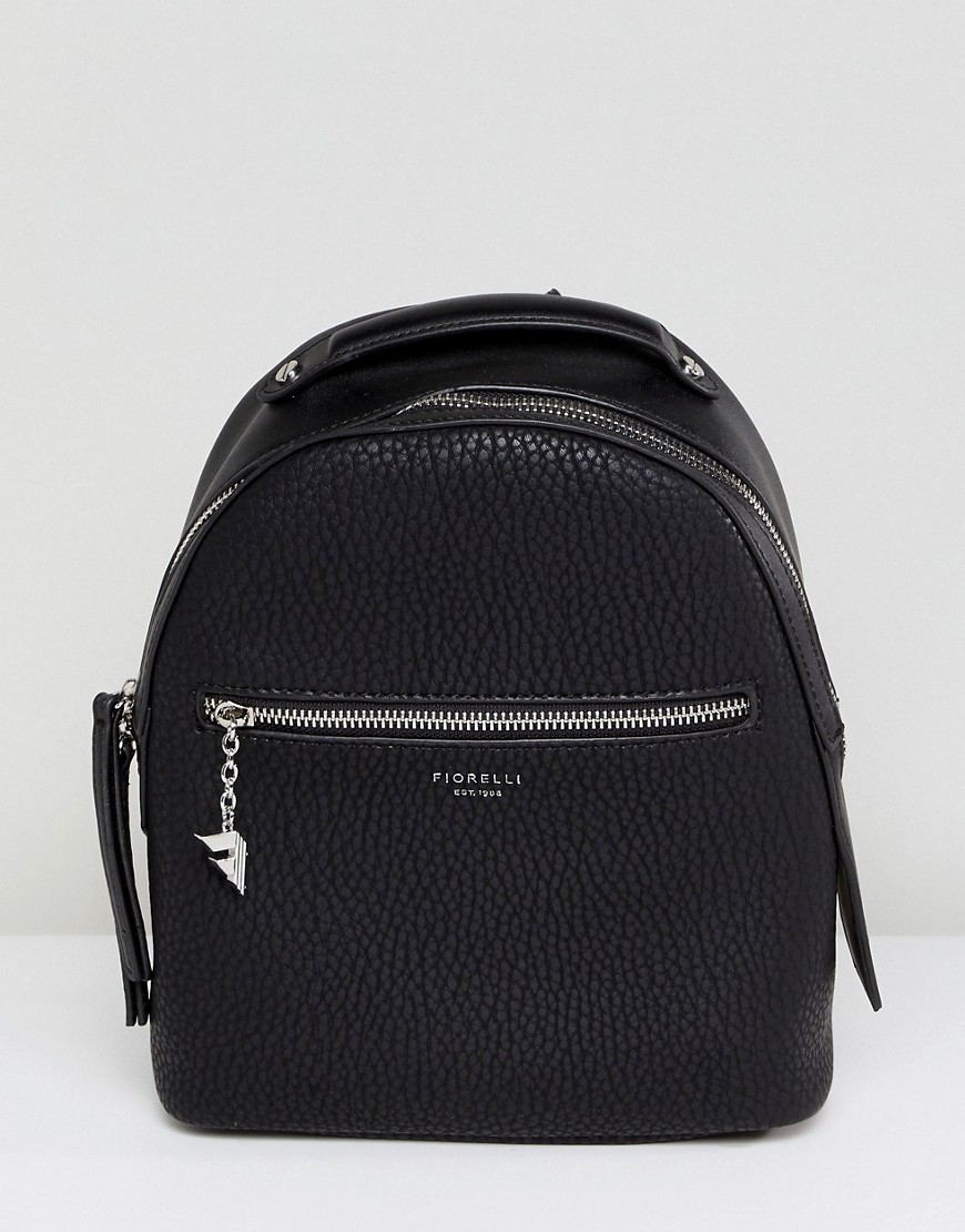 Fiorelli Mini Anouk Black Tumbled Backpack - Black casual