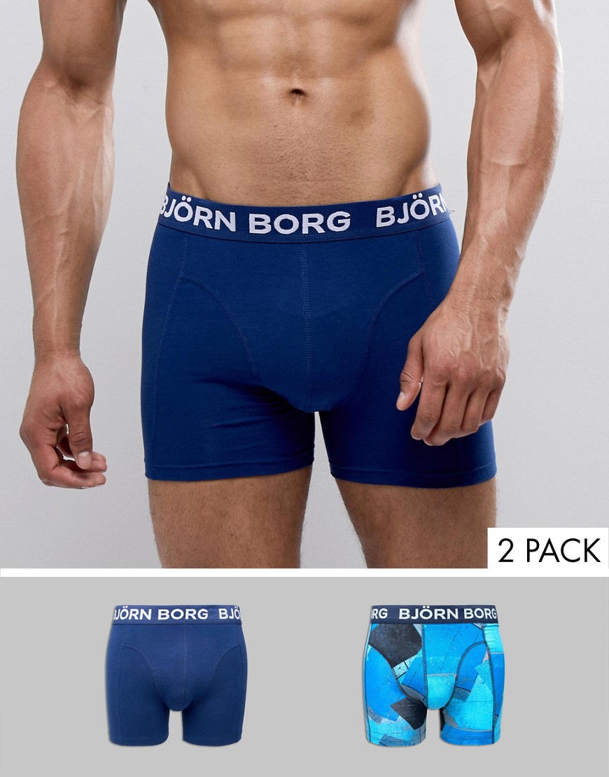 Bjorn Borg 2 Pack Patterned Trunks - Multi