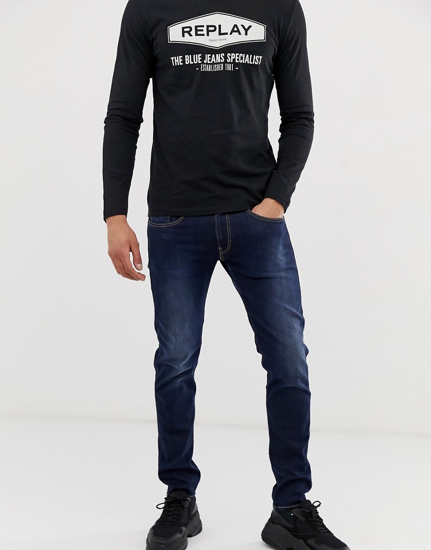 replay anbass slim fit jeans sale
