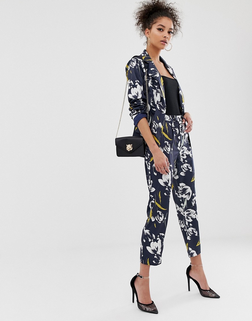 C by Cubic floral high waist trousers