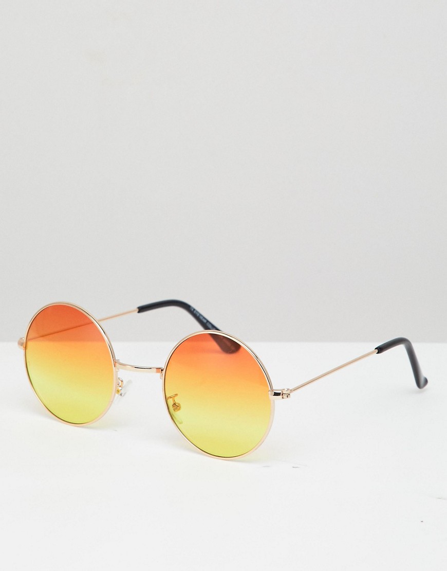 Круглые солнцезащитные очки 7X - Серебряный 