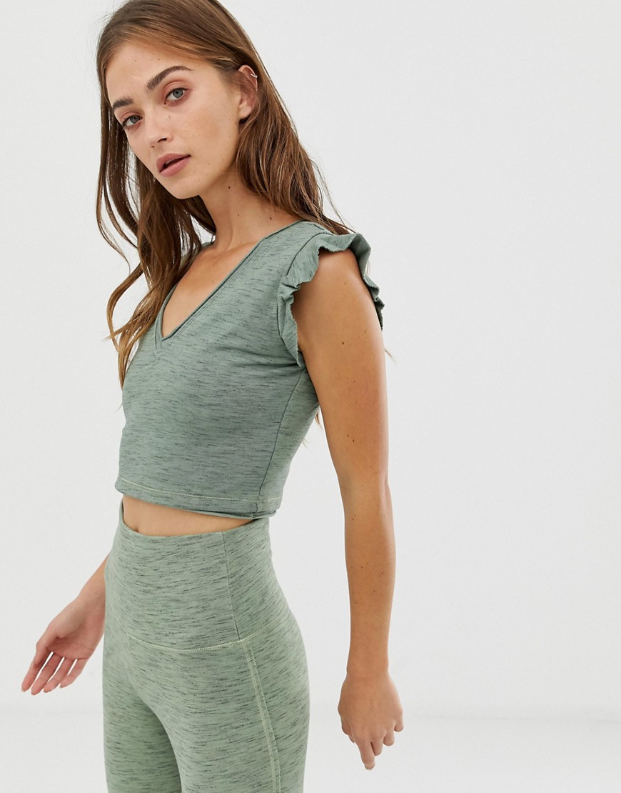 Free People Movement Jesse frill crop top