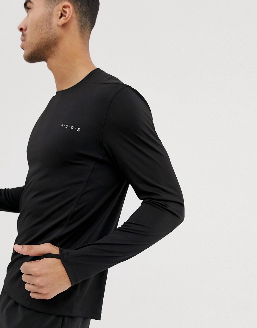 ASOS 4505 training long sleeve t-shirt with quick dry in black