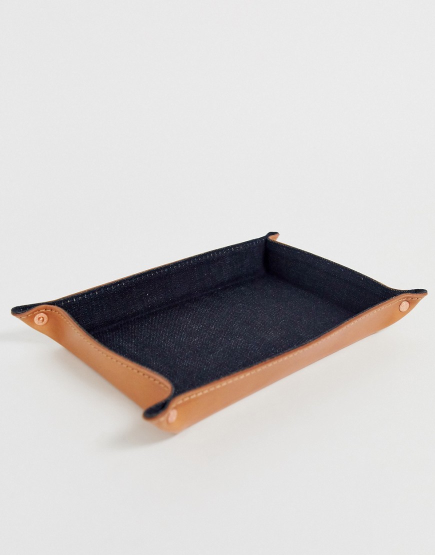 Levis leather coin tray in tan