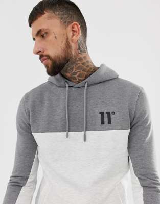 11 degrees black hot sale and white hoodie