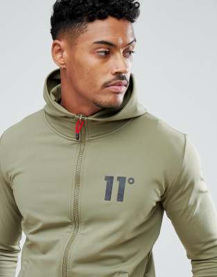 11 degrees khaki hoodie