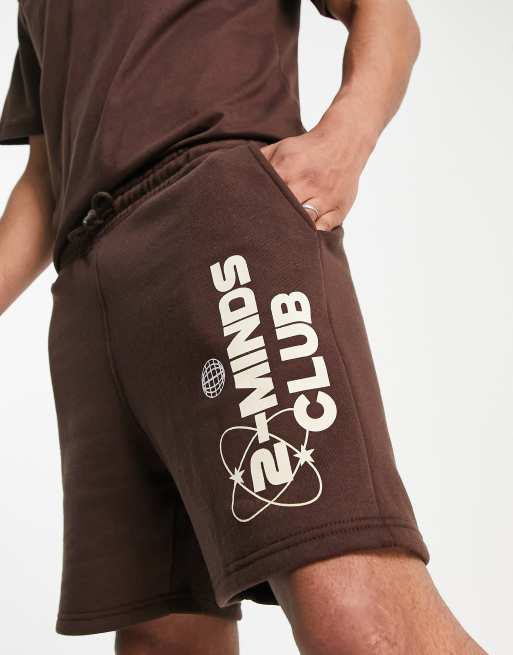 2-Minds - Brune jerseyshorts, 4 af 4