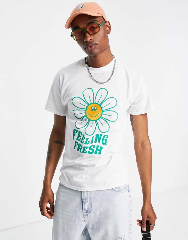 2-Minds feeling fresh T-shirt in white