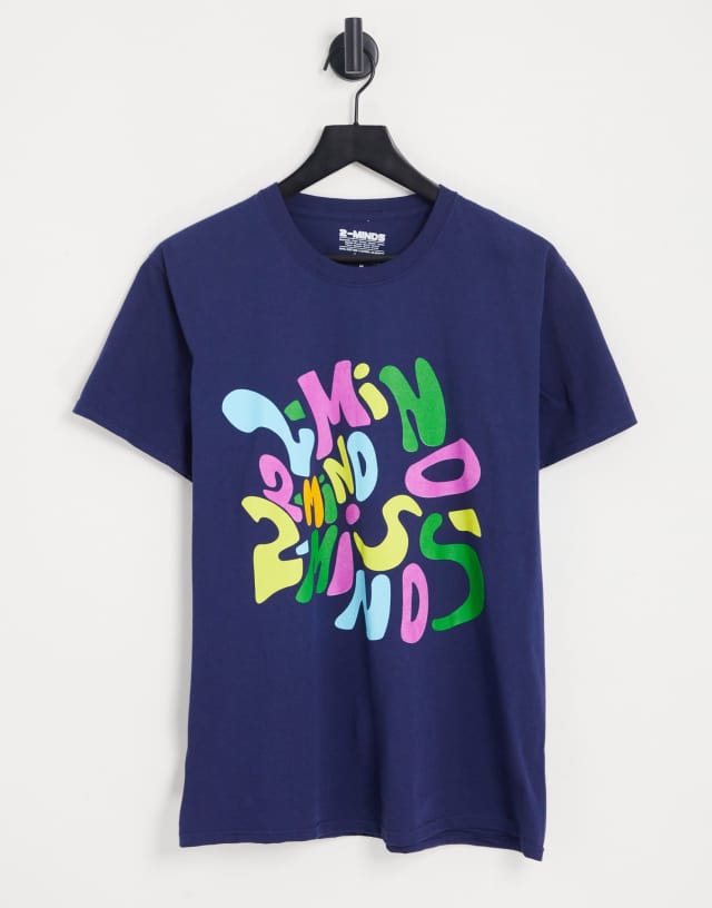 2-Minds printed T-shirt in blue