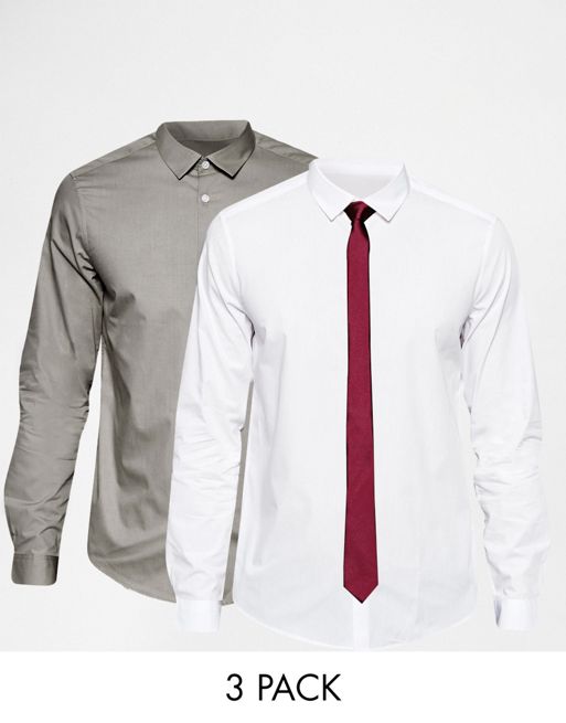 Белая рубашка бордовый галстук