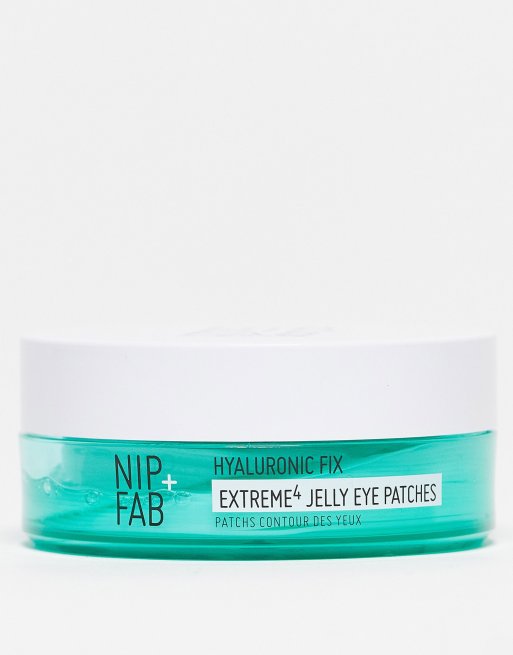 20 pares de parches micelares hidratantes de gel para el contorno de los ojos Hyaluronic Fix Extreme4 de Nip+Fab