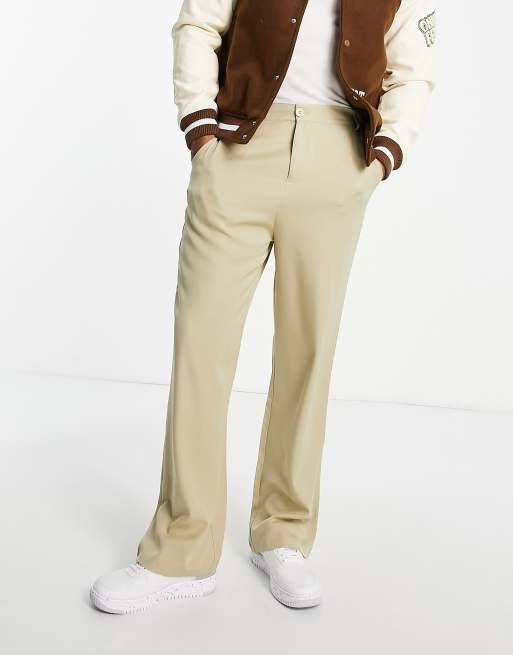 2minds - Broek met rechte pijpen in stone, deel van co-ord set