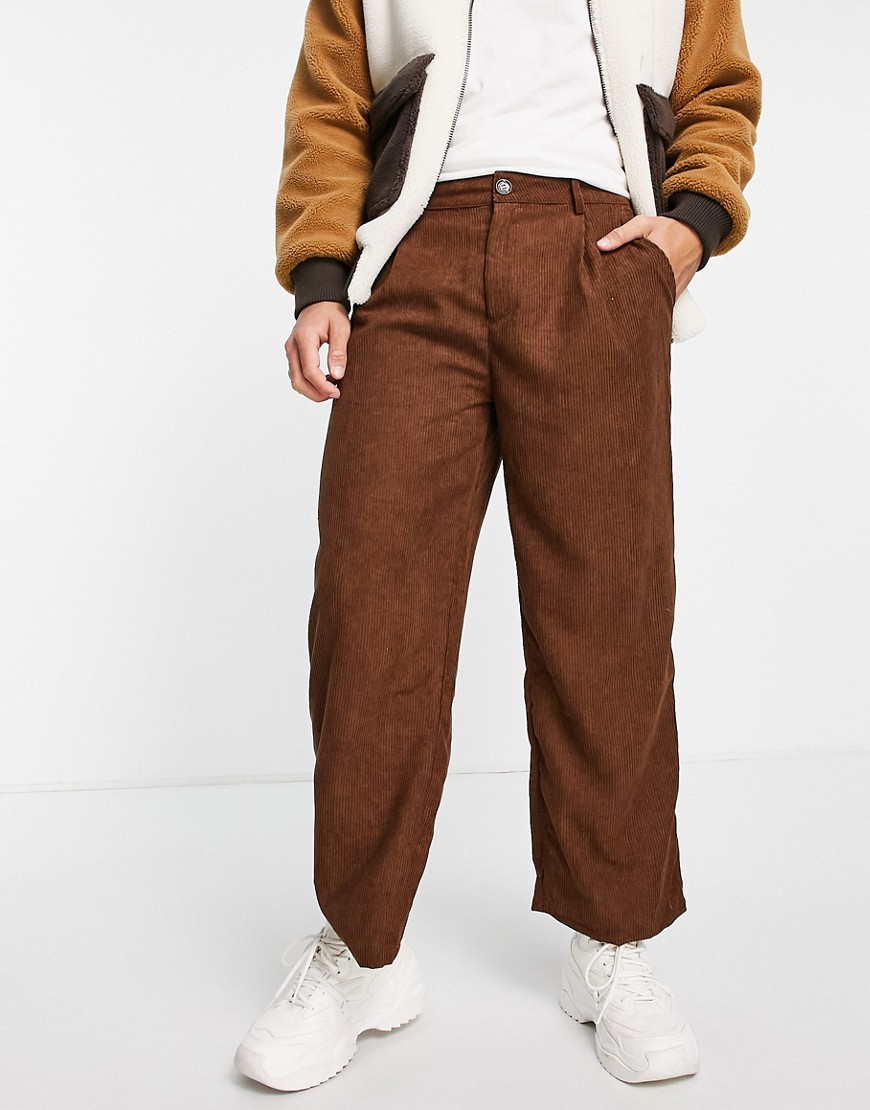 Image of 2minds - Pantaloni dritti colore marrone in coordinato