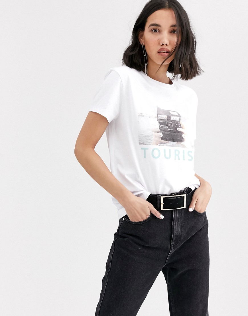 2ND DAY Tourist T-shirt-Wit