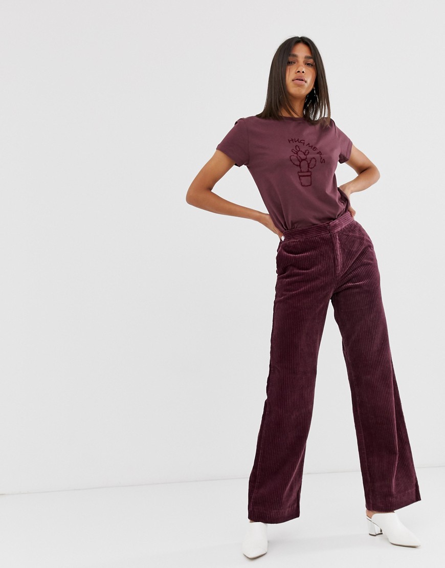 2NDDAY Ambra wide leg trousers-Red
