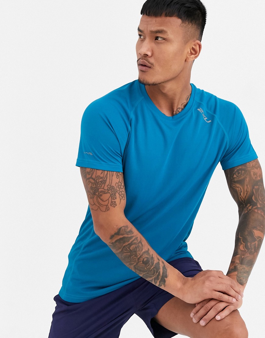 2XU XVENT – Blå kortärmad t-shirt för träningen