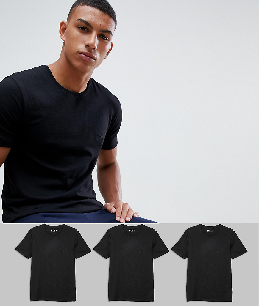 3 футболки с круглым вырезом BOSS bodywear-Черный