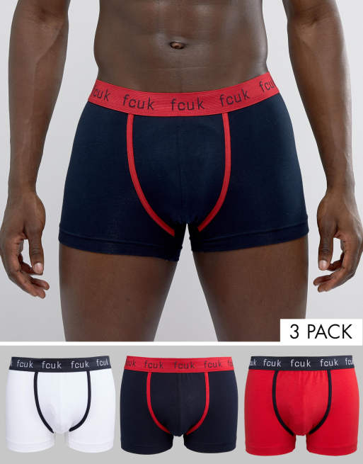  3 pak boksershorts fra French Connection FCUK