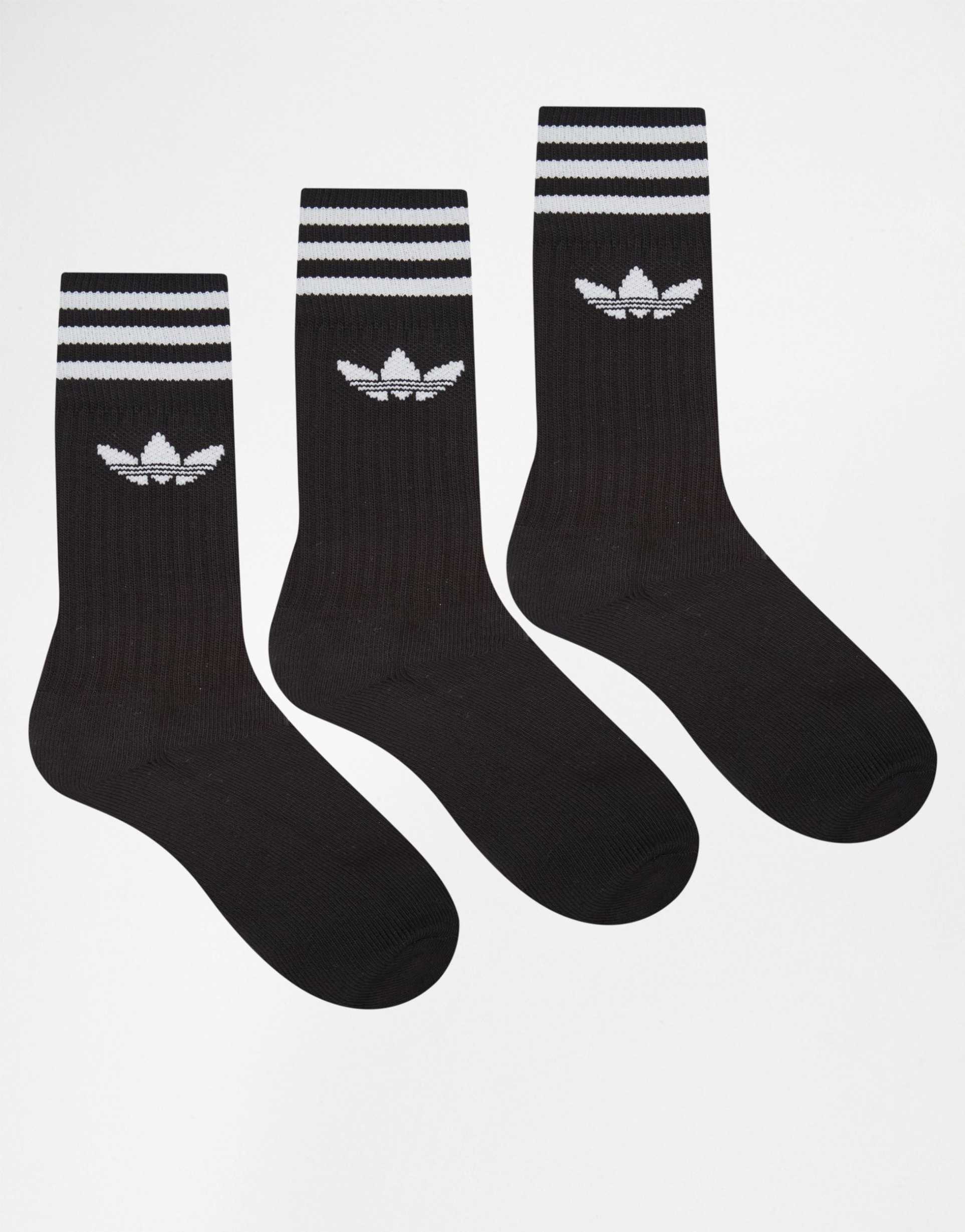 Насок. Носки adidas Solid Crew Sock. Носки adidas Originals черные. Адидас носки ориджинал Solid Crew Socks. Носки адидас черные высокие.