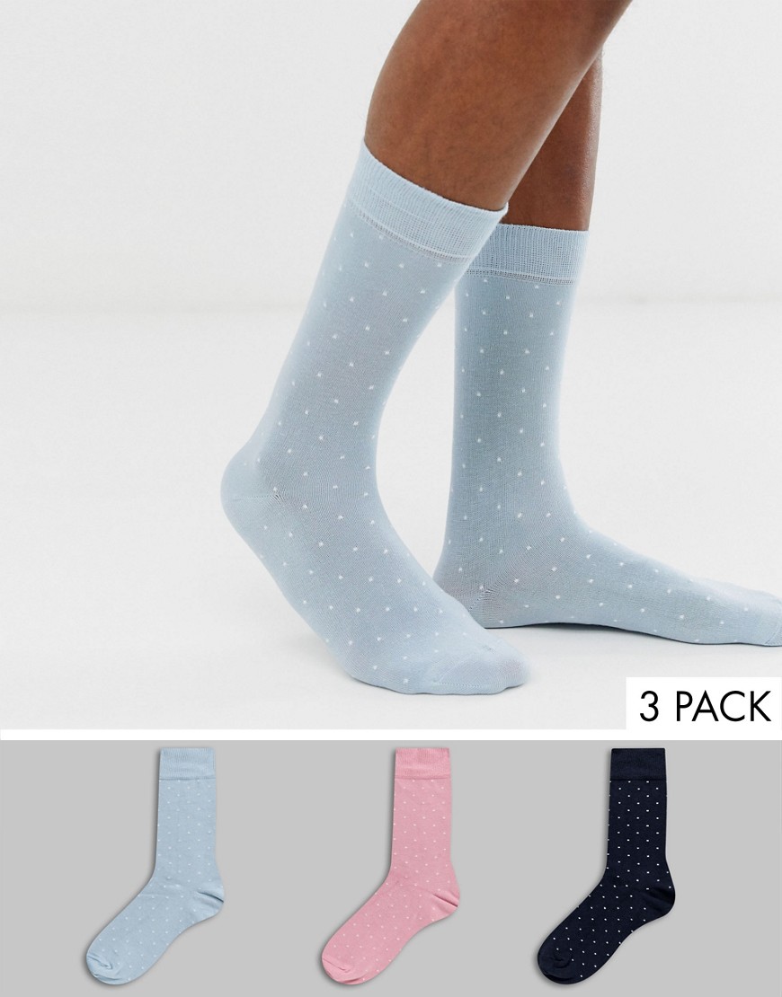 фото 3 пары носков из модала burton menswear-мульти