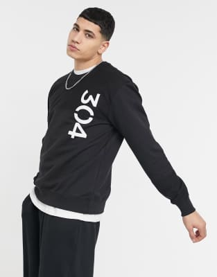 black branded sweatshirt