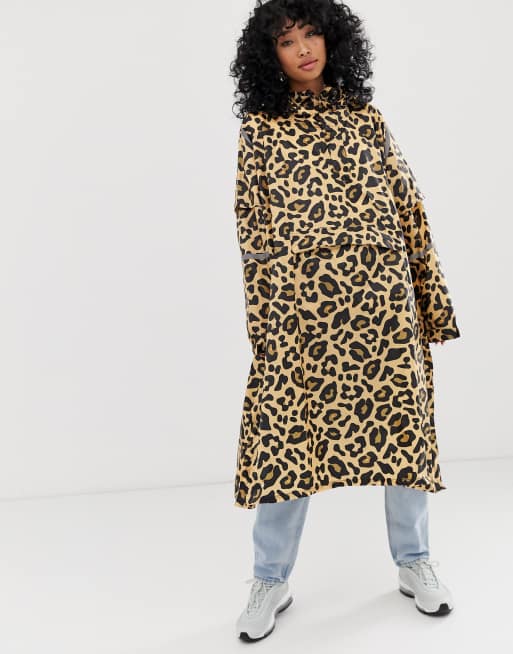 Leopard print hot sale waterproof jacket