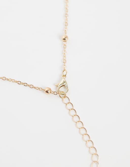 3er-Pack Halsketten mit Seestern-Perlenanhängern in Gold, 4 von 4